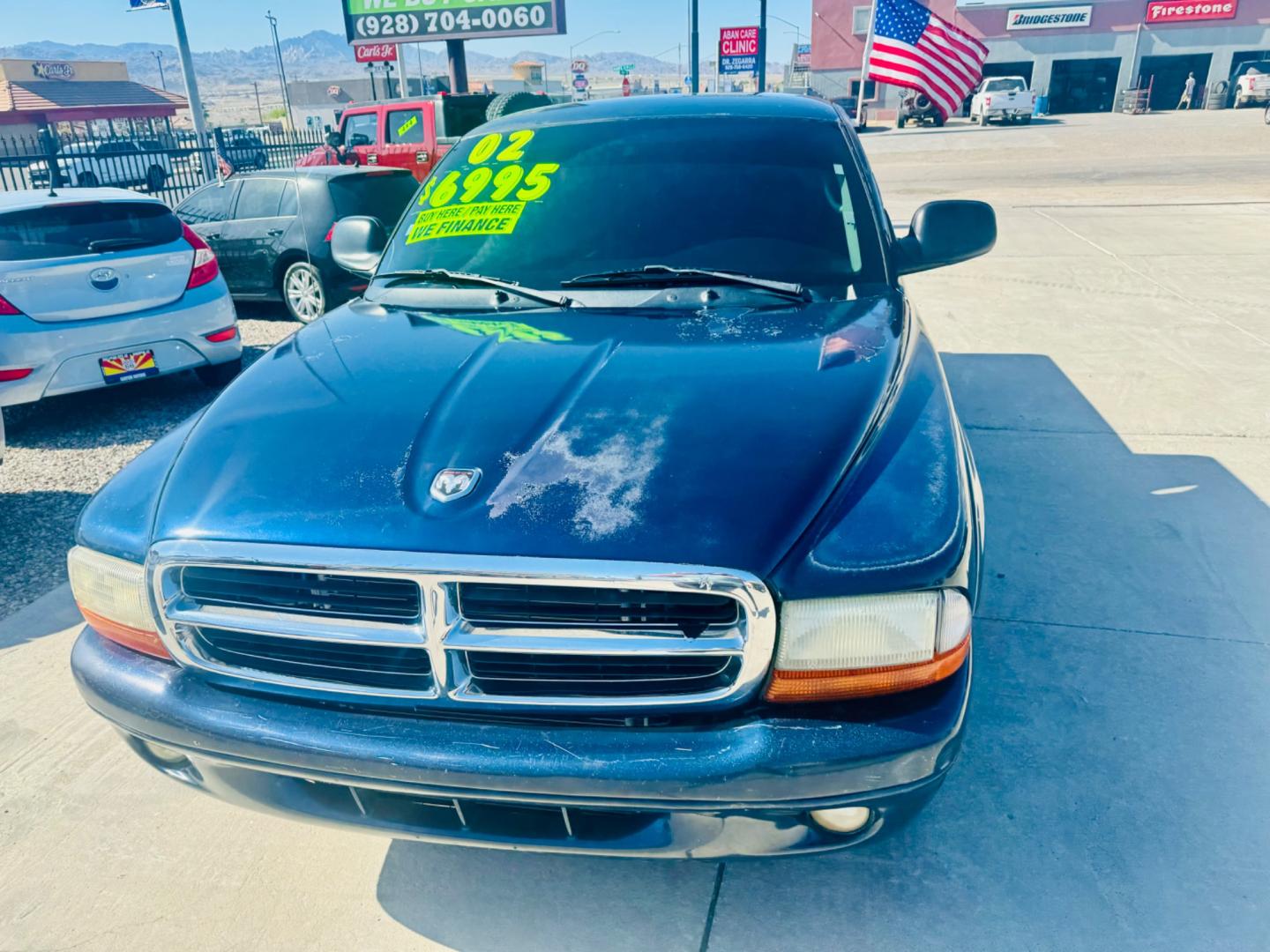 2002 Blue Dodge dakota , located at 2190 Hwy 95, Bullhead City, AZ, 86442, (928) 704-0060, 0.000000, 0.000000 - Photo#1